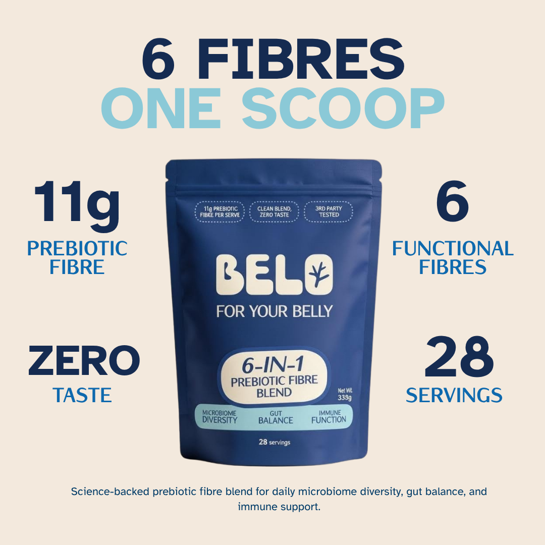 Belo 6-in-1 Prebiotic Fibre Powder | 11 g Per Serve